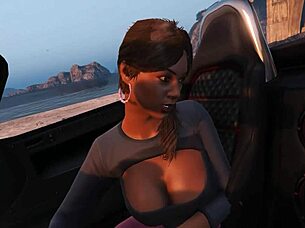 In GTA 5, FRANKLIN PICKS UP a HOOKER for some CAR SEX in the game world