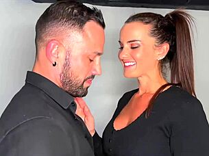 Amy Feels Intense Pleasure As Two Stallions Fuck Her Hard In Group Sex