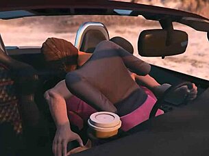 In GTA 5, FRANKLIN PICKS UP a HOOKER for some CAR SEX in the game world