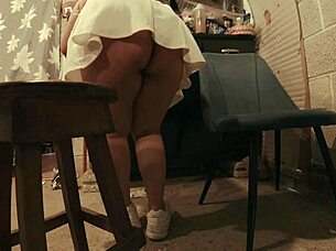 Wife Godibuena flashes her huge ass in that miniskirt I hate