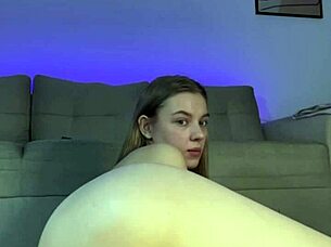 Amateur Tries First Time Anal And Squirts Heavily On Webcam