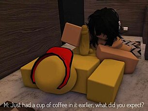 The overworked stepmom enjoys big cock handjob and cum