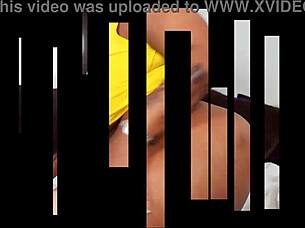 Nina Rotti gets fucked by machine and big black cock in solo scene