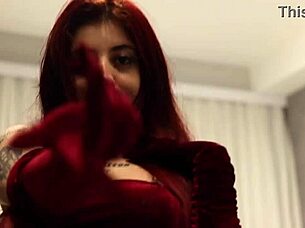 Watch Jessica Rabbit Surprise Her Goth Friend With Tongue On Rabbit Toy In Close Up