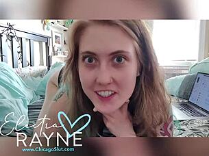 I'm makin' the toy dissappear in my ass durin' double penetration