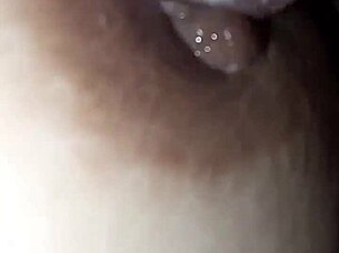 Nipple dripping with saliva and glans 😋