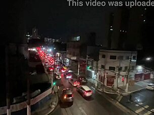 Brazilian woman enjoys private encounter with friend by window