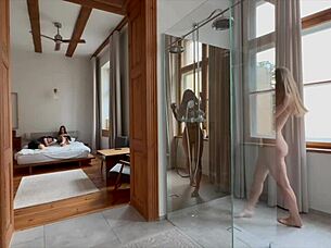 naughty horny blondes having group fuck