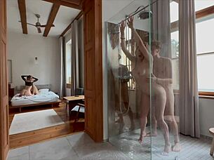 naughty horny blondes having group fuck