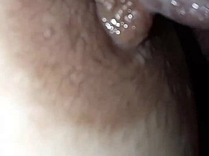 Nipple dripping with saliva and glans 😋