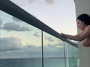 i enjoy strap on love with brunette in cancun