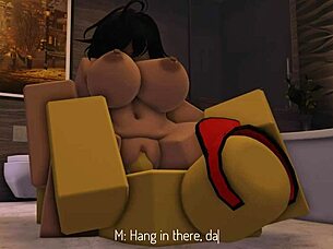 The overworked stepmom enjoys big cock handjob and cum