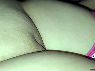 touching young 18+ latina's wet pussy before fucking her tight anal in bedroom