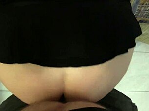 She Gets Right Down to the Business of Getting Fucked in Bedroom with Striptease and Blowjob.