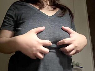 hot indian step-sister plays natural big boobs and show sex video to his step-brother xxx solo sex video.