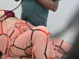 Hey, I'm the Indian doctor checking this lady patient in the clinic. 😊 What's the issue?