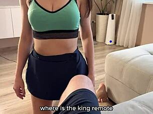 A homemade video of a russian amateur in a silly situation