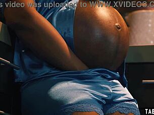 Avery Jane, Pregnant Ebony Milf, Craves Big White Cock