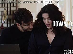 hung it guy gets called by big ass latina milf to fix her laptop in rough doggystyle