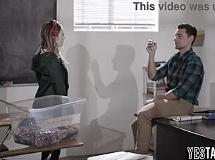 Petite Blonde Teen 18+ Pounded By Mature Teacher After Drama Practice, Feeling Hardcore Emotions With Monster Cock.