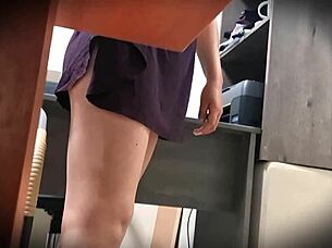 Upskirt Nymphomaniac Mexican Secretary Nataly