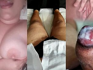 Ex Girlfriend Provokes With Her Tits Until I Cum On Sheer Red