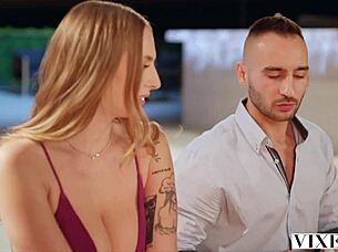 Vixen Blonde Angel Stretched by Big Dick