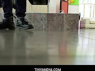 Tiny asian beauty mina luxx sucks her boyfriend's thick cock after playing hide and seek