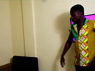 oral twins and bareback fuck in africa... rough hardcore with creampie