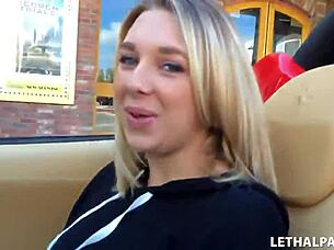 Busty blonde picked up by porn agent, want to see?