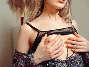 Have you ever tried bringing yourself to a nipple orgasm by caressing your breasts for the first time?