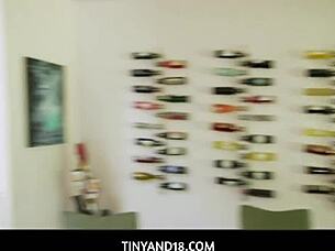 Tiny asian beauty mina luxx sucks her boyfriend's thick cock after playing hide and seek