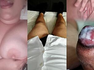 Ex Girlfriend Provokes With Her Tits Until I Cum On Sheer Red