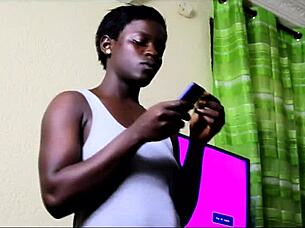 oral twins and bareback fuck in africa... rough hardcore with creampie