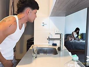 horny students fuck hard and cum inside pussy wildly!