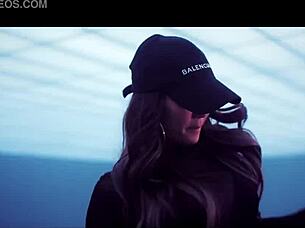 Shemale dancing in music video compilation with cumshot