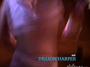 wild lesbian training session with dillion harper and romi rain