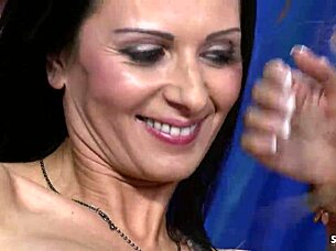 intriguing swap of sexy big tits wives in swinger foursome with cowgirl and doggystyle