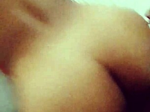 My cheating wife gives me her wet tight pussy while husband texts