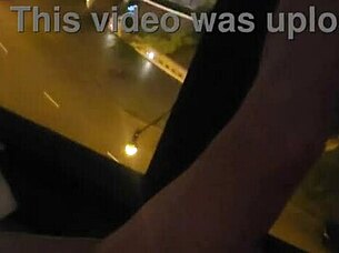 Petite Teen Masturbates Publicly At Hotel Window