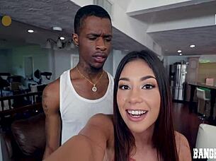 shy teen xxlayna marie pranking her new stepbro with deepthroat and fucking