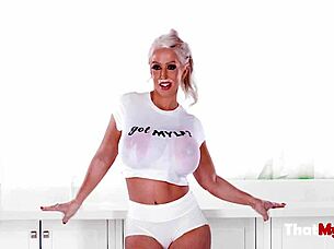 Blonde Milf Alura Jensen's Strategy to Milk Money in Full Movie