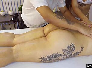 linda clauss and gemma leone get sensual massage with ass play