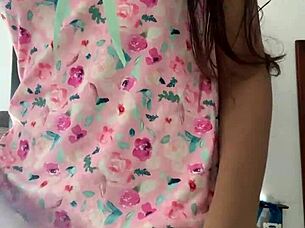 look at this innocent girl in pajamas