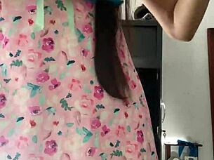 look at this innocent girl in pajamas