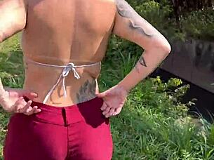 Tanned Prostitute On Highway Takes Me To Woods For Free Fuck