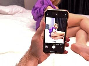 Stepbro Helps Me Make Nudes For My Bf - Enden With Cum On Me