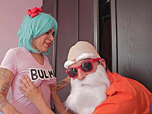 Goku, Master Roshi Wants to Fuck Bulma in Parody