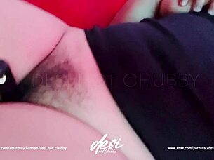 I Busty Indian Aunty Rub My Hairy Pussy For Pleasure