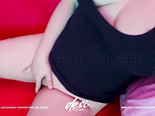 I Busty Indian Aunty Rub My Hairy Pussy For Pleasure